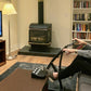 Man using 2RaceWithMe in a living room