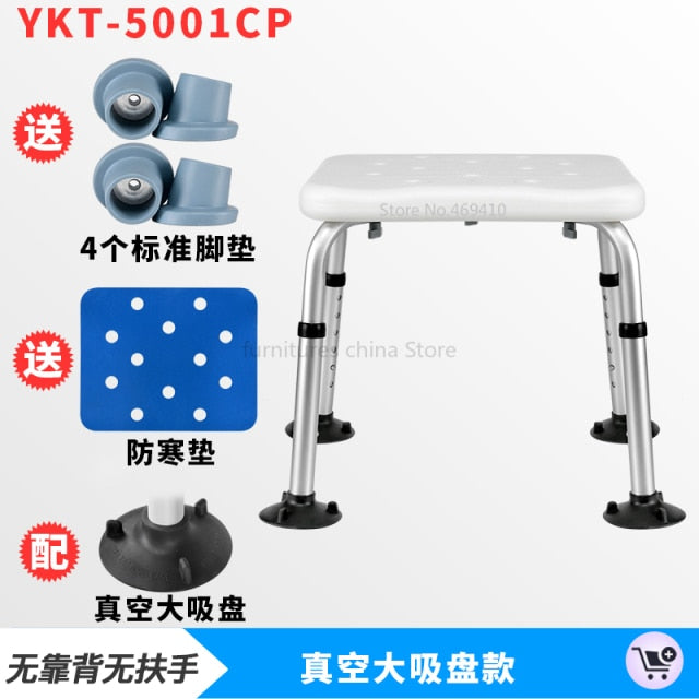 white stool with square seat